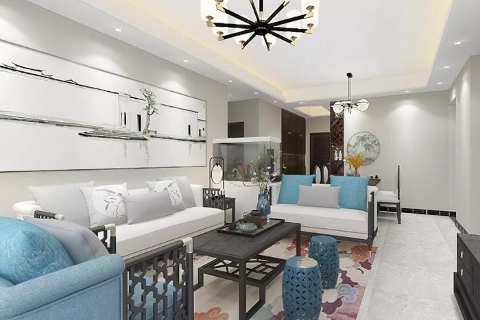 新中式舊房改造裝修風格的珠海案例，簡約而高級