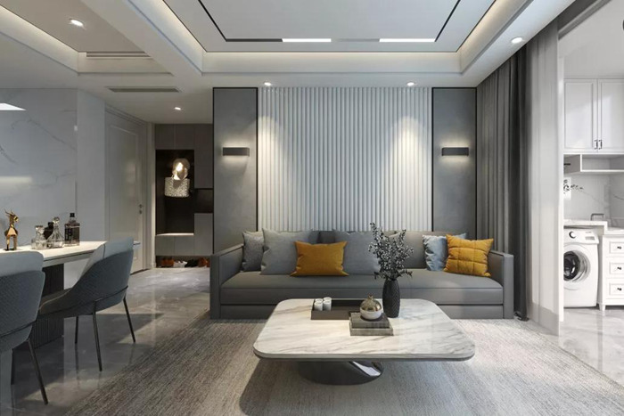 珠海現(xiàn)代風(fēng)格舊房裝修呈現(xiàn)出空間的藝術(shù)美感