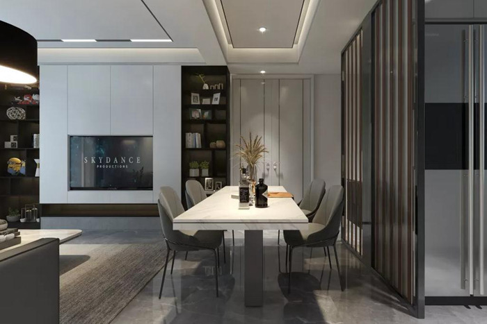 珠?，F(xiàn)代風(fēng)格舊房裝修呈現(xiàn)出空間的藝術(shù)美感