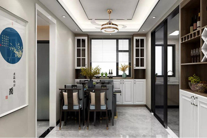 新中式的珠海裝修設(shè)計(jì)，呈現(xiàn)極簡(jiǎn)的素雅之意
