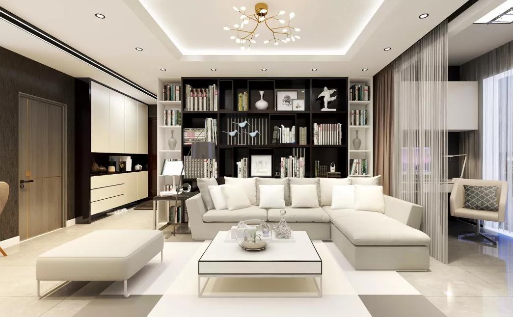 珠海老破小的舊房翻新裝修成黑白現(xiàn)代風(fēng)格，簡約大方