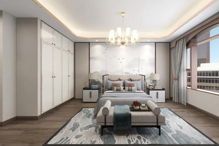 珠海平層新中式的簡(jiǎn)單裝修設(shè)計(jì)，簡(jiǎn)潔舒適