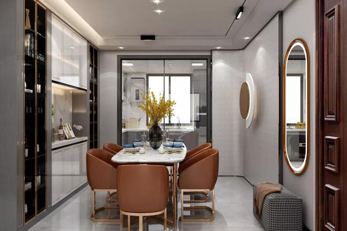 珠海現(xiàn)代輕奢風格，整體優(yōu)雅與時尚中帶著些許俏皮