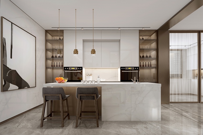 珠海別墅裝修丨暖色調(diào)現(xiàn)代簡(jiǎn)約私宅