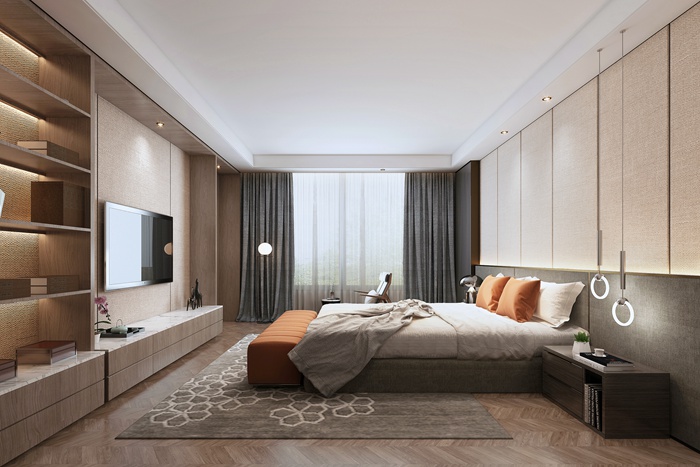 珠海別墅裝修丨暖色調(diào)現(xiàn)代簡(jiǎn)約私宅