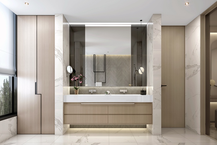 珠海別墅裝修丨暖色調(diào)現(xiàn)代簡(jiǎn)約私宅