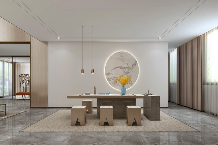 珠海別墅裝修丨暖色調(diào)現(xiàn)代簡(jiǎn)約私宅